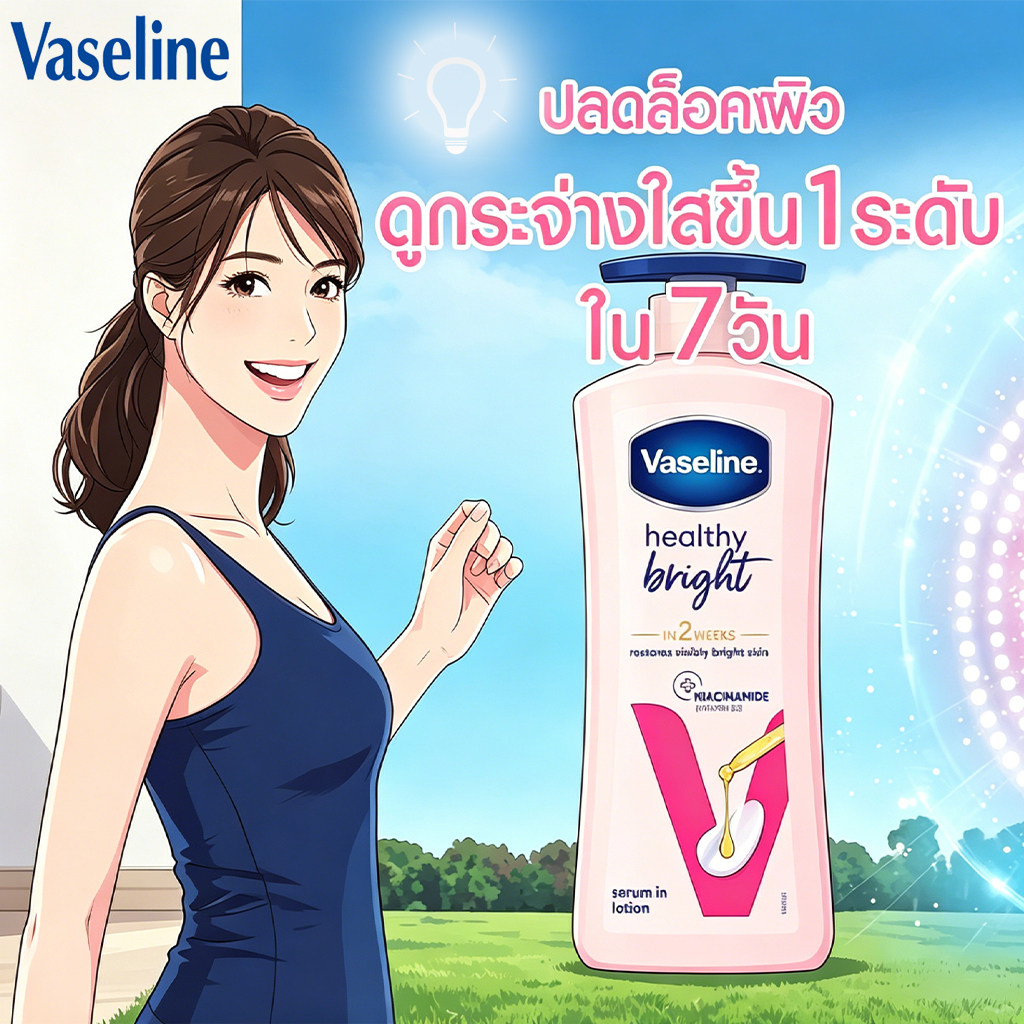 保税区直发 凡士林Vaseline烟酰胺身体乳润肤露400ml斯里兰卡产