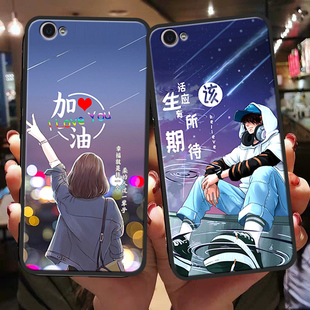 适用vivoV1732A手机壳y83加钢化膜vivoy81保护套vⅰⅴo丫81s哆啦A梦viv0y83a男vlvo丫 v1732a女vi外壳vlvo