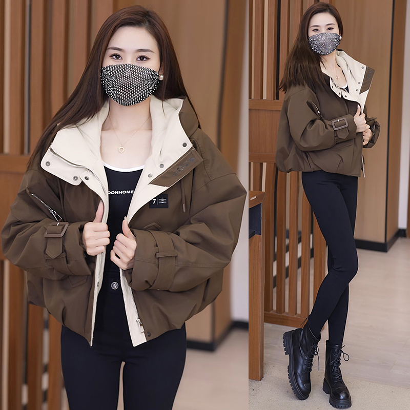 大码秋冬装新款羽绒棉衣