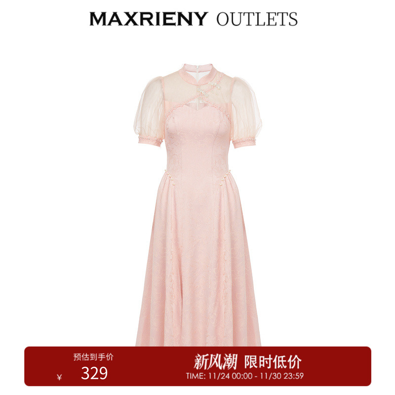 欧洲宫廷风裙摆设计，新式水晶盘扣