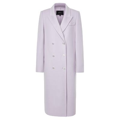 【奥莱】MAXRIENY垂坠感直身大衣长款过膝毛呢外套