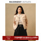 奥莱 MAXRIENY浅杏轻薄贵气羽绒服