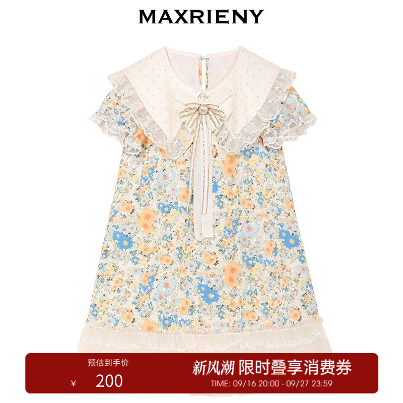 maxrieny童装碎花连衣裙图片