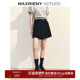 MAXRIENY收腰a字短裤 奥莱 镂空小众设计感裙裤