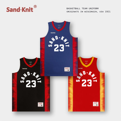 sandknit男女美式篮球服套装定制