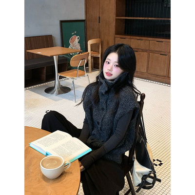 小仙倪子韩系针织马甲女