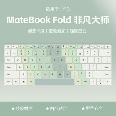 适用于2026华为MateBookFold非凡大师键盘膜HPR-W72键盘防尘罩WIKO Hi MatebookD14键盘保护膜GT14键盘按键贴