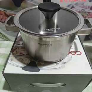 乐扣乐扣不锈钢汤锅炖锅火锅燃气电磁炉通用加厚防溢正品