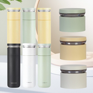 乐扣茶水分离保温杯盖LHC4285便携保温水杯440ML盖子茶隔原装 配件