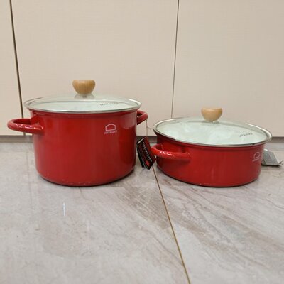 乐扣加厚珐琅搪瓷锅胖肚锅