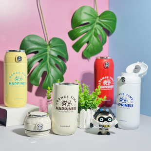 乐扣乐扣乐听罐保温杯女生水杯便携2024新款 316不锈钢杯子男士