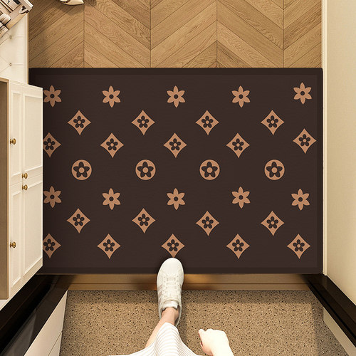 [多尺寸]金典老花硅藻泥地垫防滑吸水客厅卧室过道阳台入户门垫