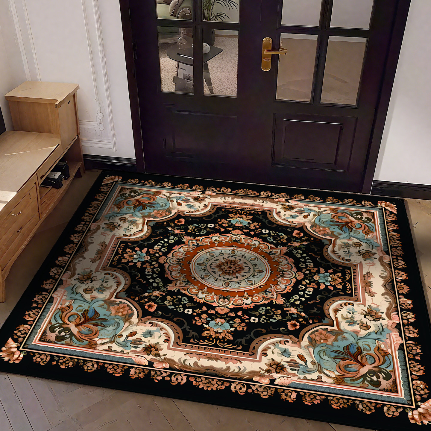 【多尺寸】欧式复古系列入户门垫地垫镜专用防滑垫吸水防滑垫子,居家布艺,入户地垫,淘宝优惠券,粉丝福利购,淘宝优惠卷