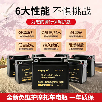 12V摩托车通用电池5-7-9