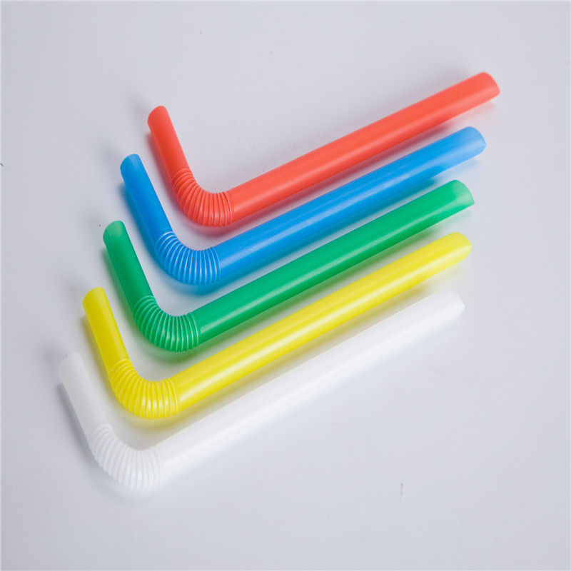 吸管粗可弯曲大口径100支一次性