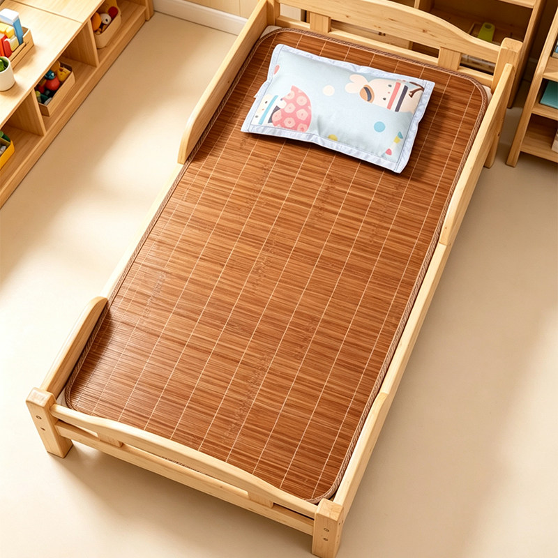 夏季竹席凉席幼儿园午睡专用竹席儿童床双面竹席单人学生宿舍凉席