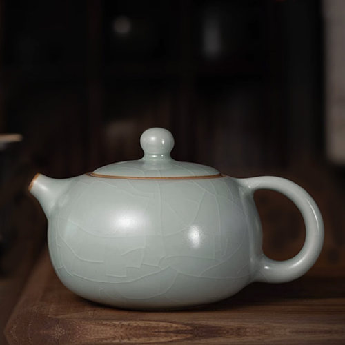 汝窑开片可养家用泡茶器
