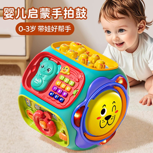 日本品质宝宝玩具1一2岁3儿童益智早教婴儿男女孩生日礼物手拍鼓