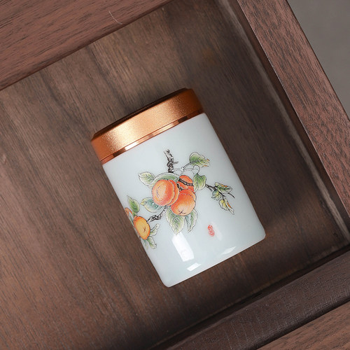 随身便携陶瓷小茶罐子