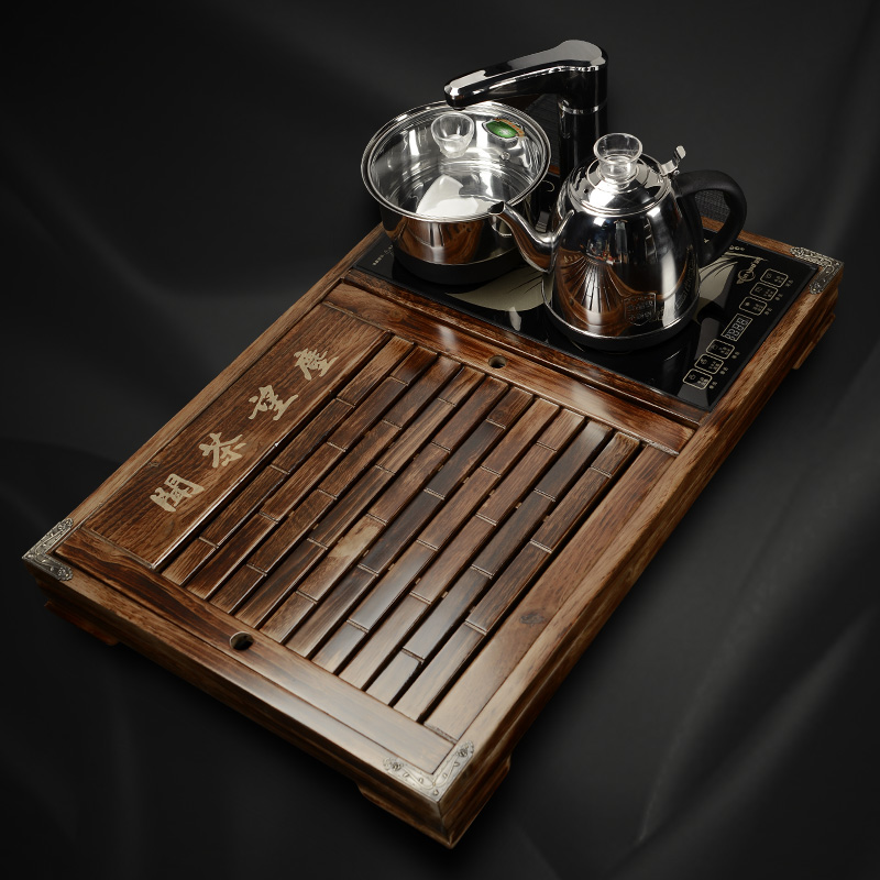 鑫浮龙实木茶台家用茶具茶托