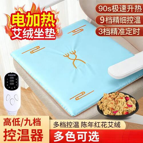 新款电加热艾绒坐垫艾灸坐垫热敷