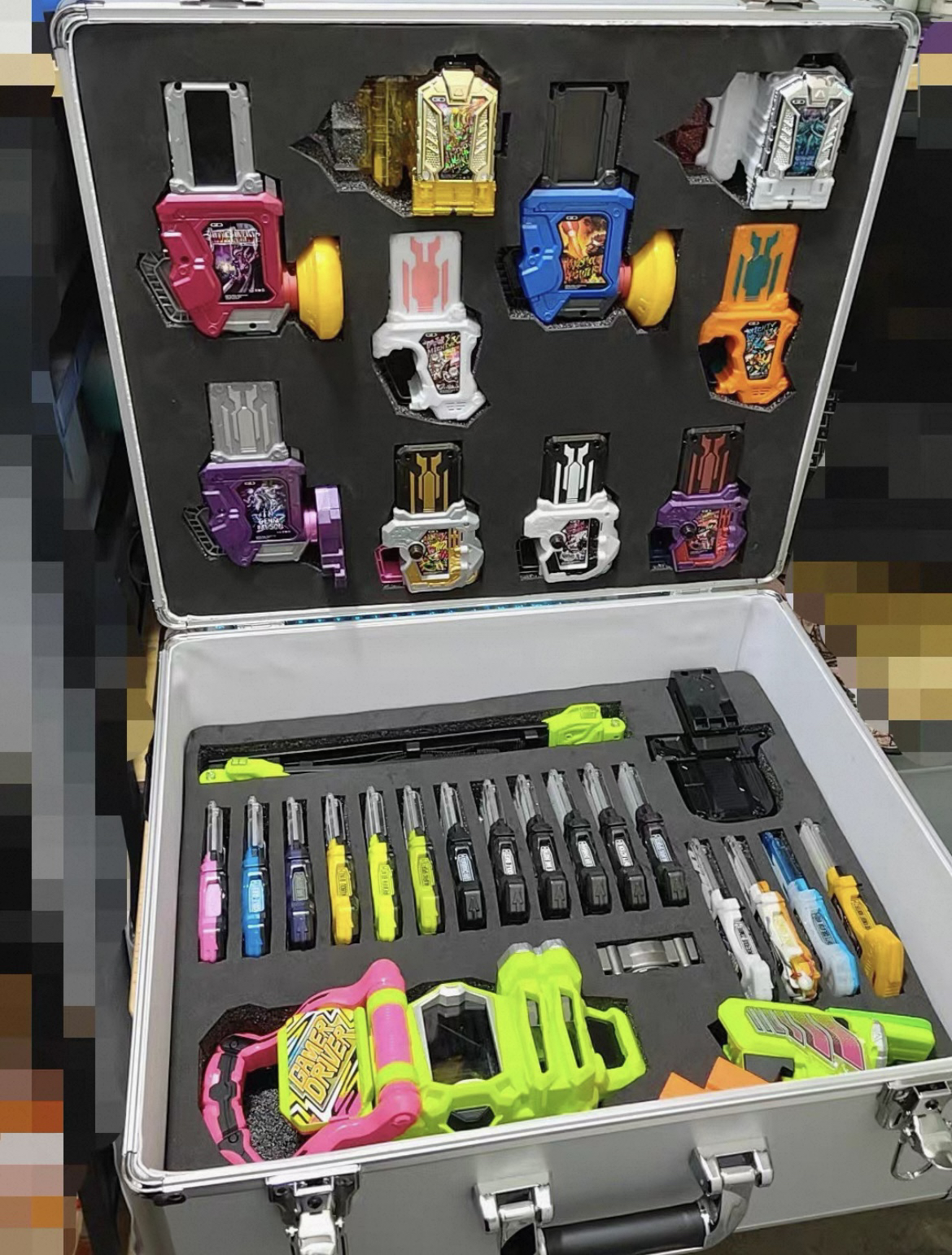 定制 DX假面骑士exaid 玩家驱动器 无敌套艾克赛德腰带毕业收纳箱