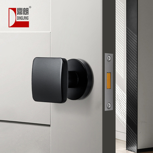 鼎朗隐形门锁单面锁带钥匙孔背景墙密室门专用门锁隐藏暗锁拉手