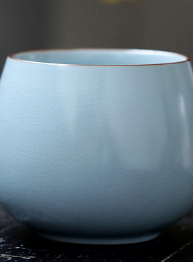 茶洗缸大号特大陶瓷轻奢高档茶具配件笔洗茶盆茶盂水盂茶渣缸建水