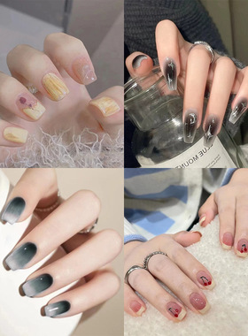 清新法式花朵可爱风冰透星星长款