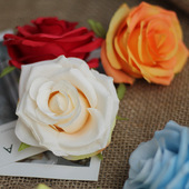 仿真玫瑰花头相思玫瑰婚庆插花手捧花假花绢花装 饰花朵玫瑰