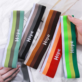 运动发带潮男女健身瑜伽束发带户外吸汗嘻哈街舞头巾跑步洗脸头带