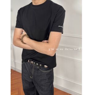 [蜂窝凉感]Poorland合身显壮短宽美式凉感速干7A抗菌短袖T恤CT12