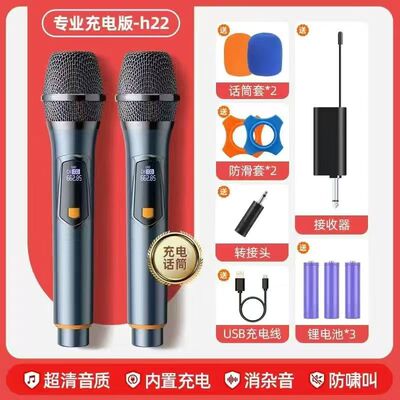 新科无线万能话筒一拖二