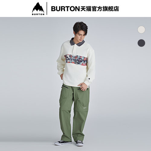 BURTON伯顿男女板花棒球衫