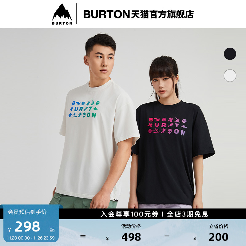 BURTON伯顿官方男女短袖T恤