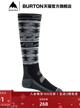 BURTON伯顿官方男士PERFORMANCE LIGHTWEIGHT袜子舒适袜子212181