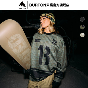 BURTON X UNDEFEATED联名款男女球衣式长袖T袖宽松休闲长袖310131