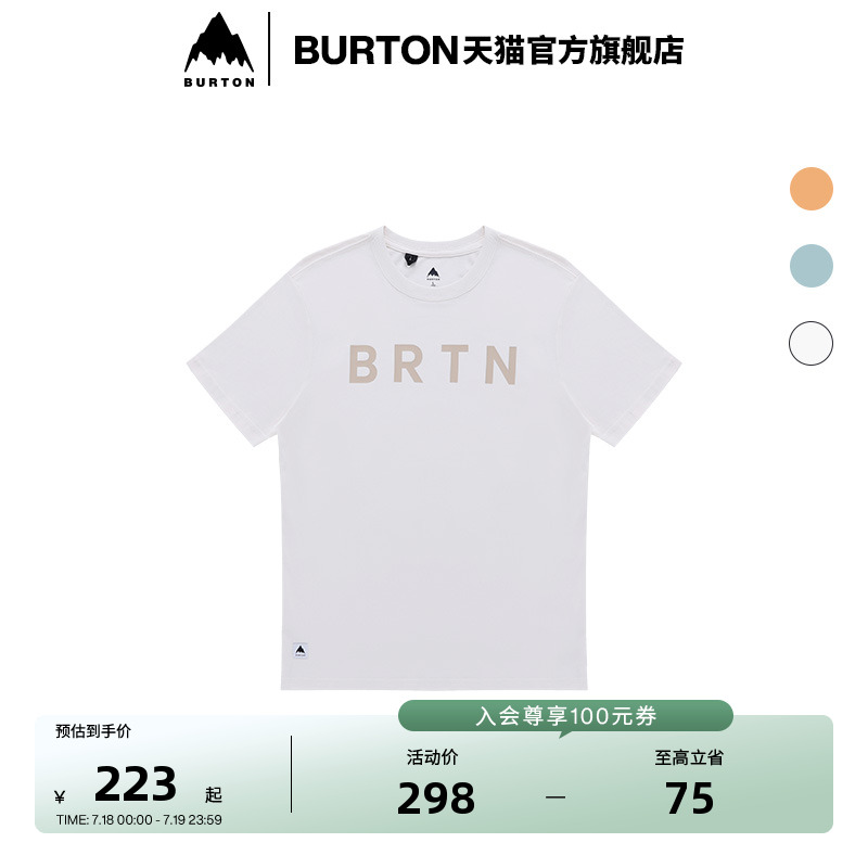 BURTON伯顿男女短袖圆领运动T恤