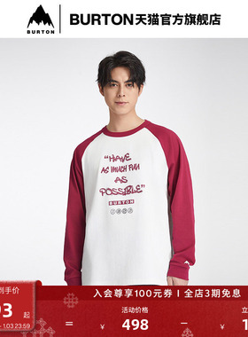 BURTON伯顿春夏户外系列新品男女 ADFJ SLOGAN长袖T恤宽松925236
