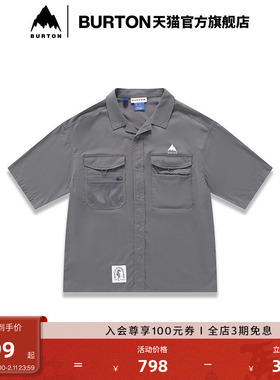 BURTON伯顿官方男女BEYOND THE COLD短袖衬衫T恤衫舒适上衣111025