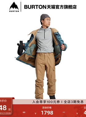 BURTON伯顿官方男士CARGO长裤舒适运动防泼水裤子滑雪单板131661
