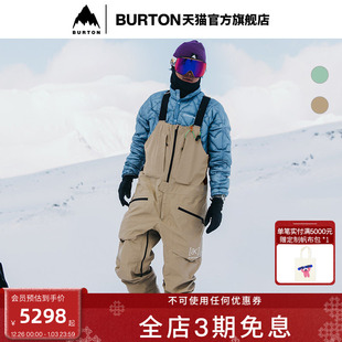 男 FREE BIRD滑雪背带裤 3L100241 BURTON伯顿25 GORETEX 26新品
