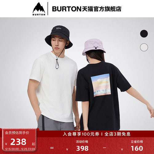BURTON伯顿官方男女短袖T恤