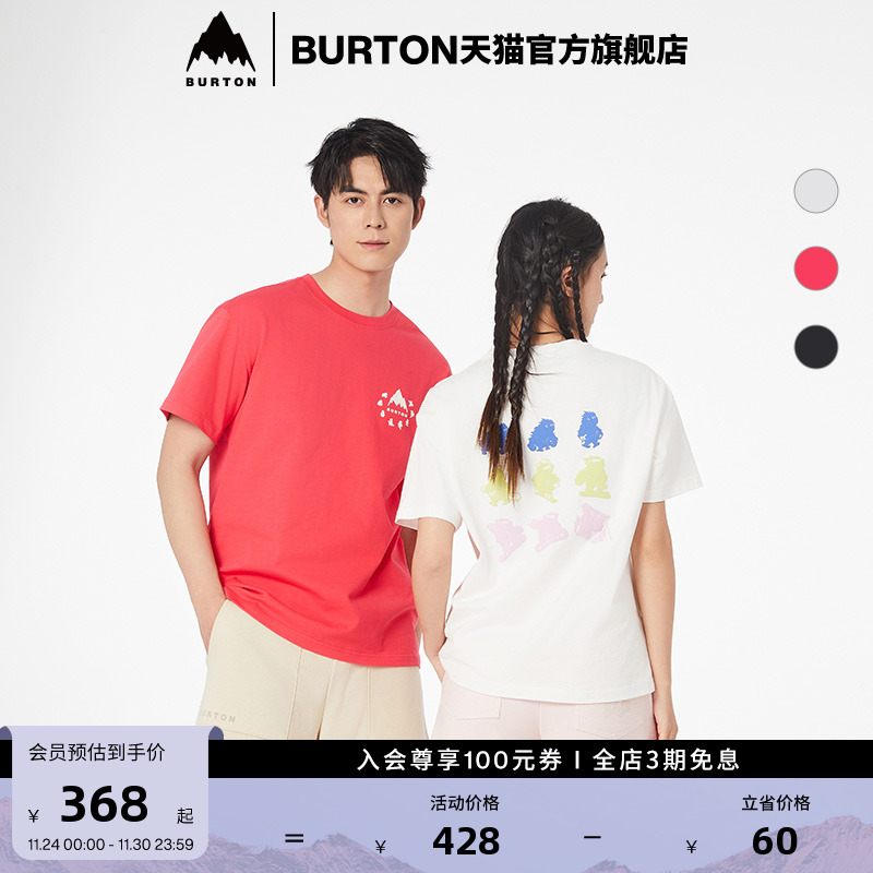 BURTON伯顿春夏男女短袖T恤