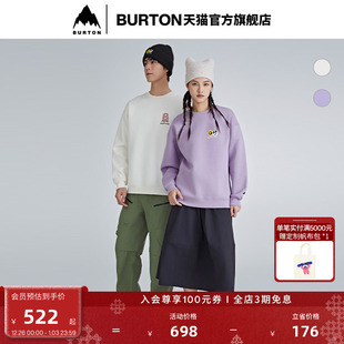 BURTON伯顿官方男女同款 板花套头卫衣圆领宽松舒适925037 BOARD