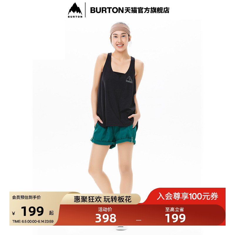 BURTON伯顿官方女士 JOY 短裤户外休闲运动裤子潮流短裤196311
