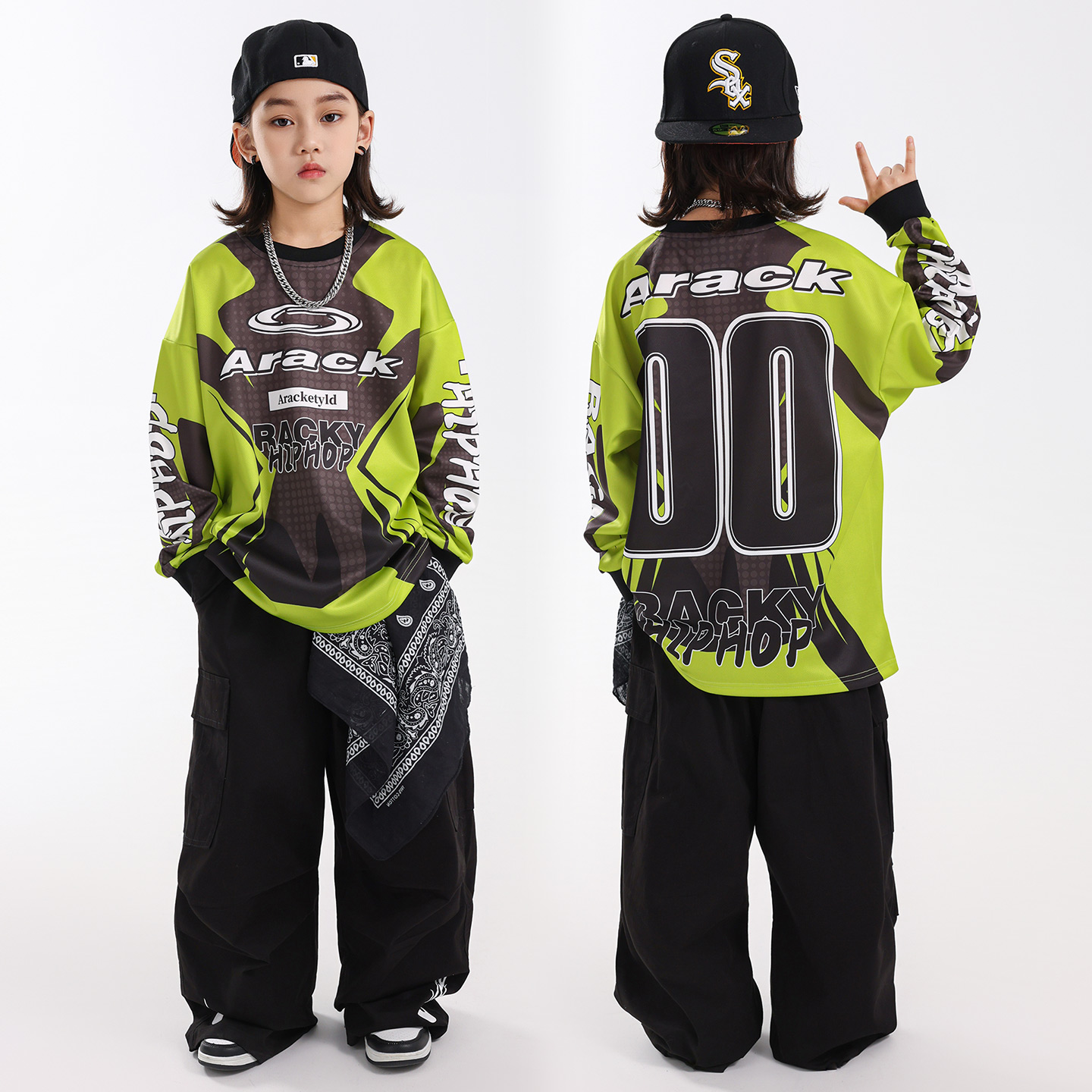 哈尼酷hiphop街舞儿童潮服套装