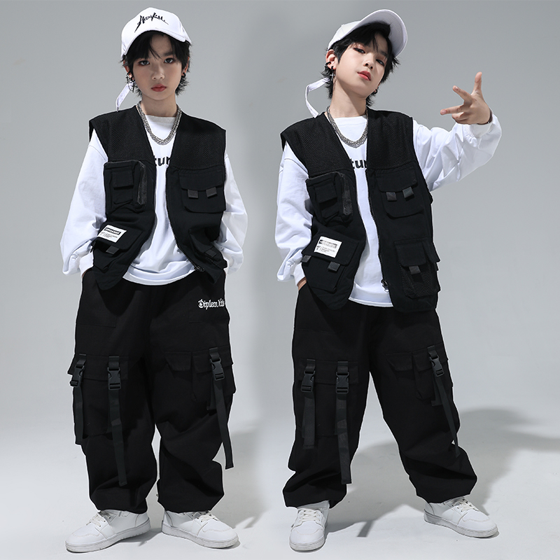 哈尼酷男女童嘻哈街舞酷帅演出服