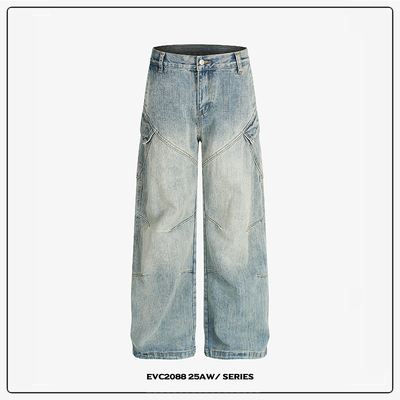 美式小众设计感牛仔裤