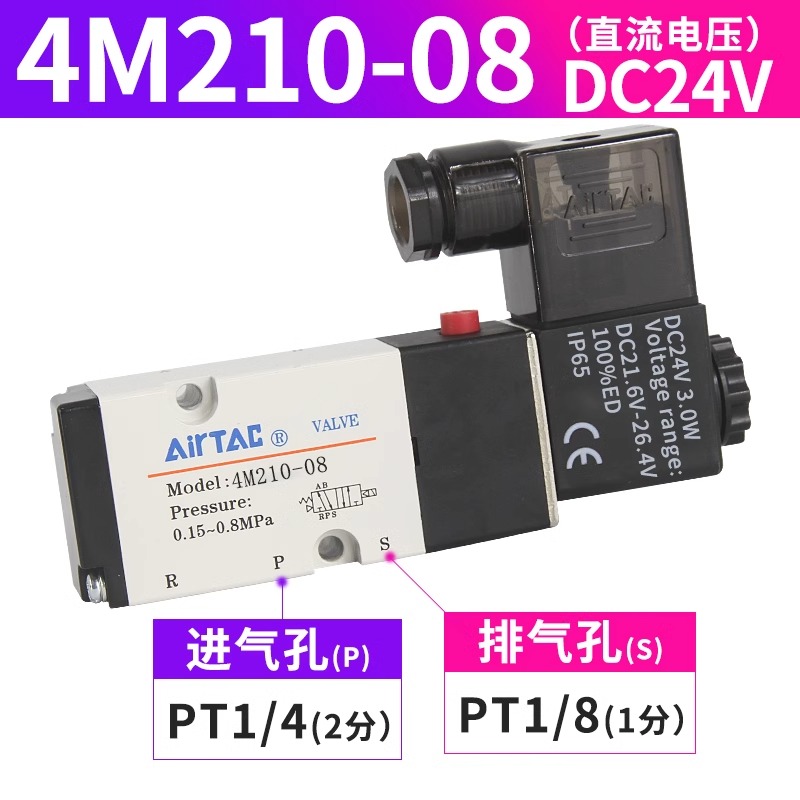 客户定制4V210-08-8F 通讯协议阀组